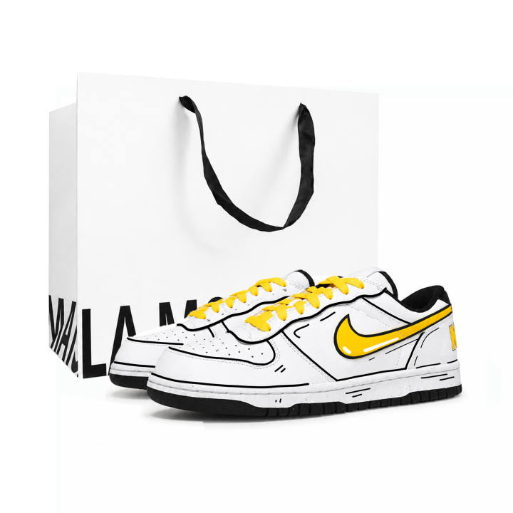 Nike Nike Big Skateboard Shoes Unisex Low Top Yellow