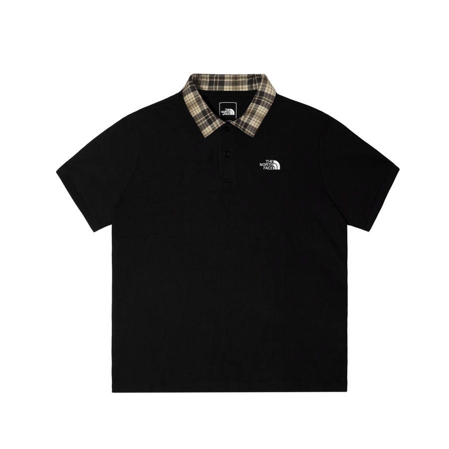 THE NORTH FACE Polo Shirts Men's Cosmic Black Lapel Moderate