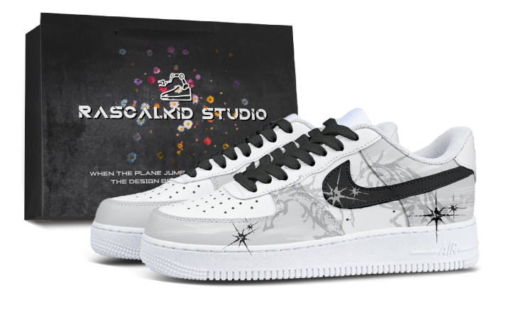 Nike Nike Air Force 1 Skateboard Shoes Unisex Low Top Black