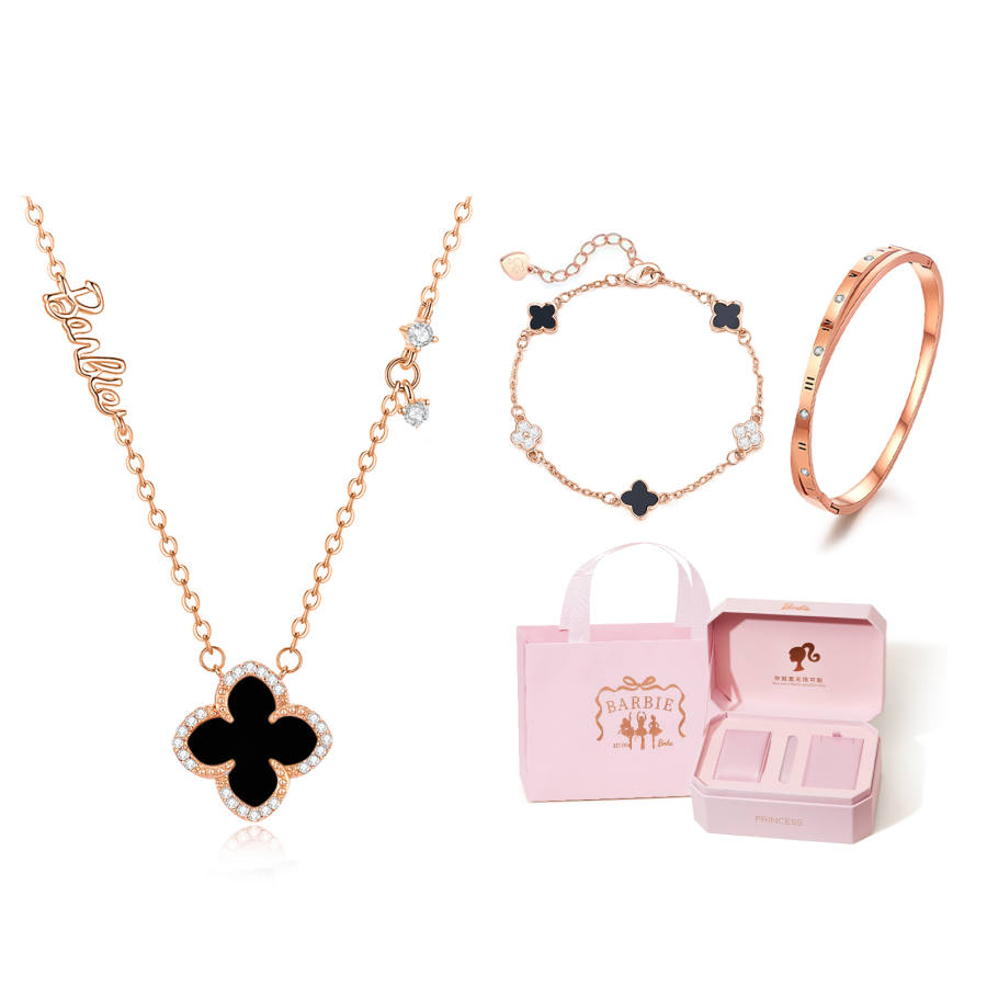 Barbie Crystal Necklaces Women's