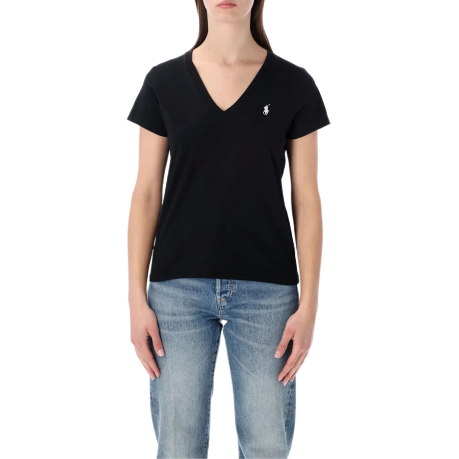 Polo Ralph Lauren Regular Sleeve T Shirt Women's Black Standard