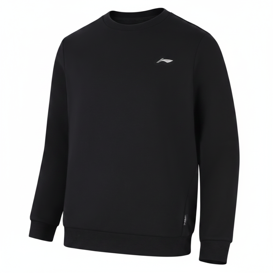 Li-Ning Li Ning Sweatshirts Men's Black Crew Neck Moderate