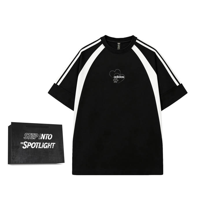 Adidas Adidas T Shirts Unisex Black Crew Neck Moderate