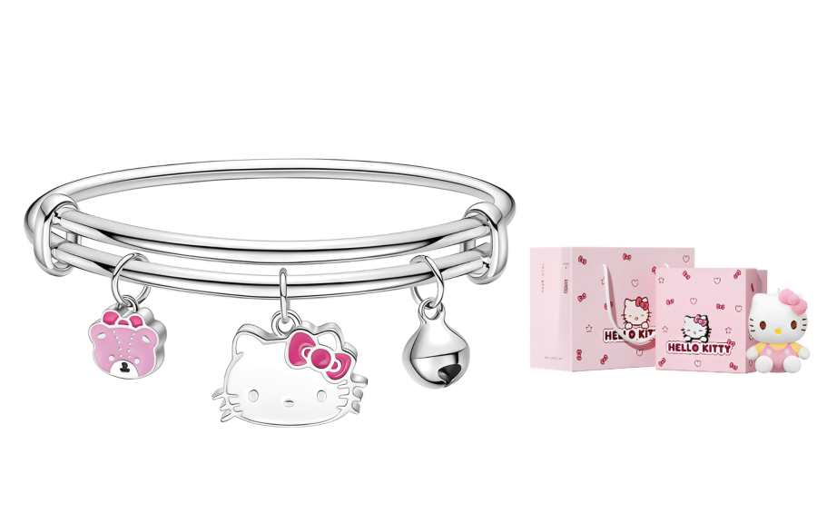 Sanrio Hello Kitty Artificial Gemstone Bracelet Women's