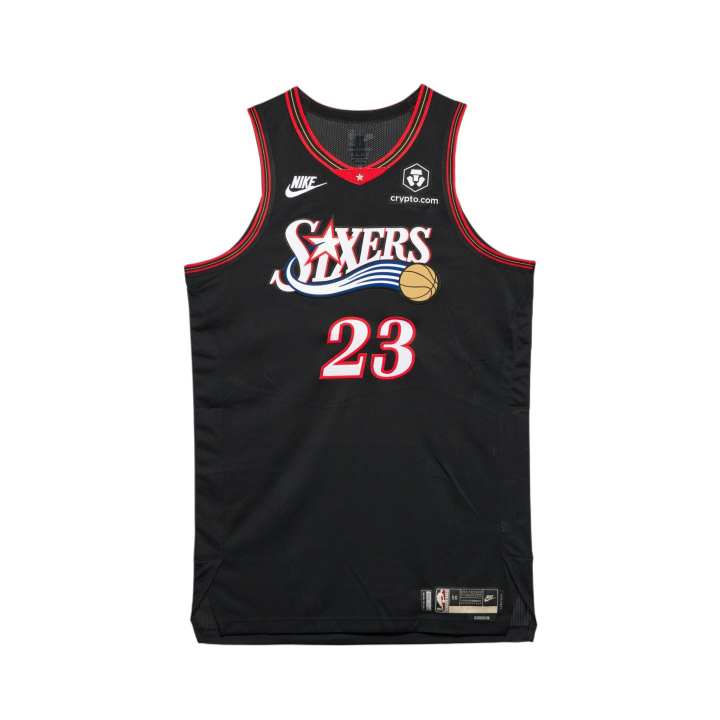 Nike Nike Philadelphia 76ers Basketball Jerseys Unisex Black/Red V Neck Moderate