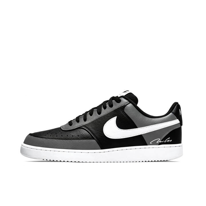 Nike Nike Court Vision 1 Skateboard Shoes Unisex Low Top Black White Gray