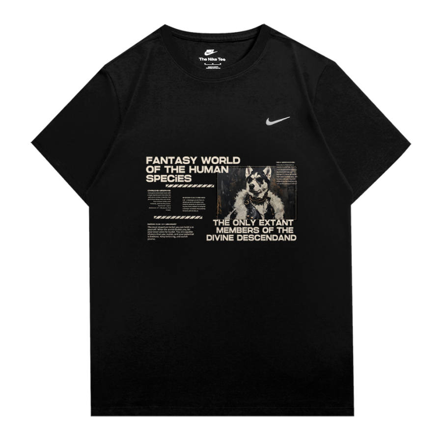 Nike Nike Sportswear T Shirts Unisex Black Crew Neck Moderate