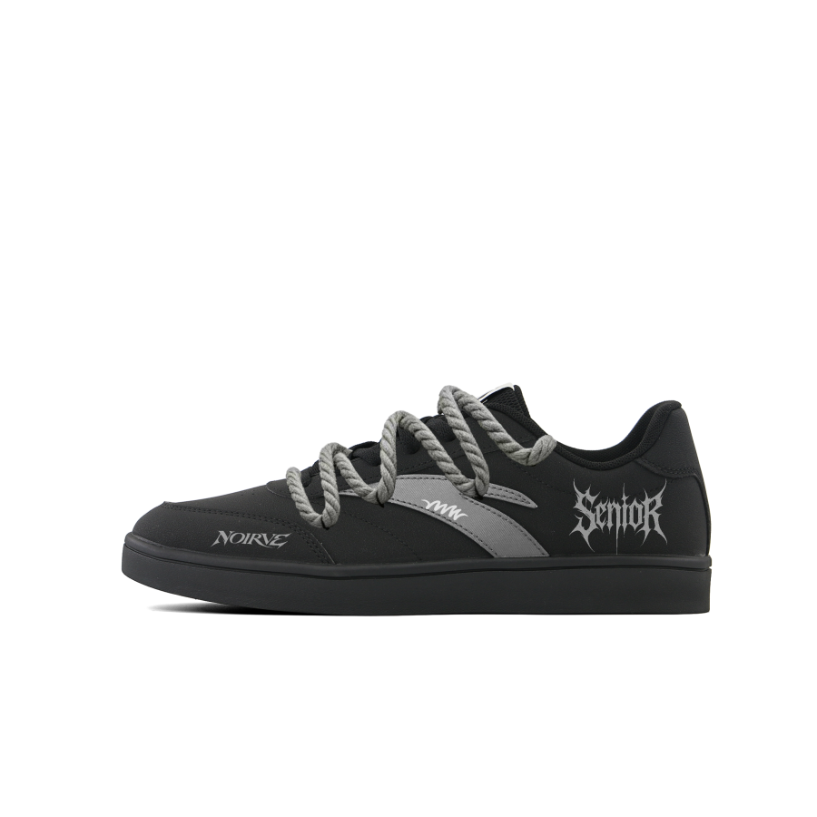 ANTA Active Skateboard Shoes Men's Low Top Black/Gray/Silver