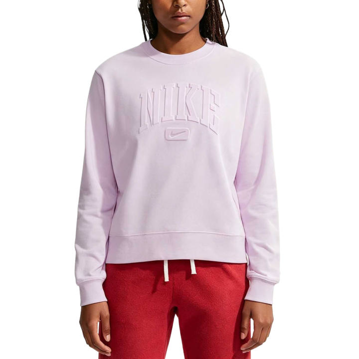 Nike Nike Sportswear Classics T Shirts Women's Bleached Lilac Crew Neck Moderate