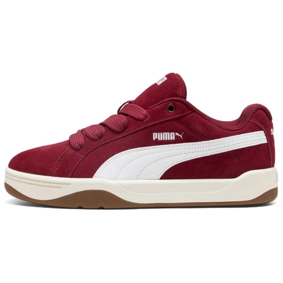 PUMA Park Lifestyle Skateboard Shoes Unisex Low Top Red