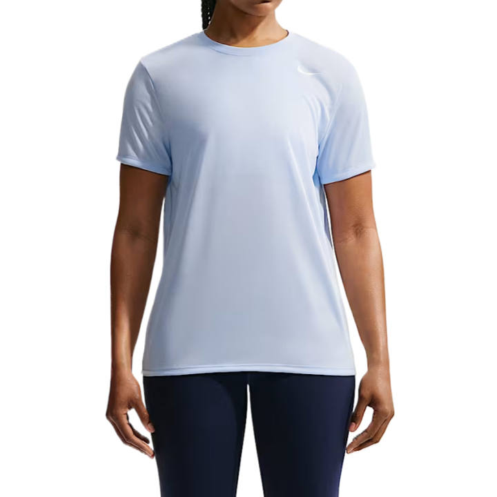Nike Nike T Shirts Women's Hydrogen Blue/White Crew Neck