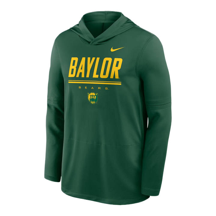 Nike Nike College Sweatshirts Men's Canyon Green Hooded Non Detachable Moderate