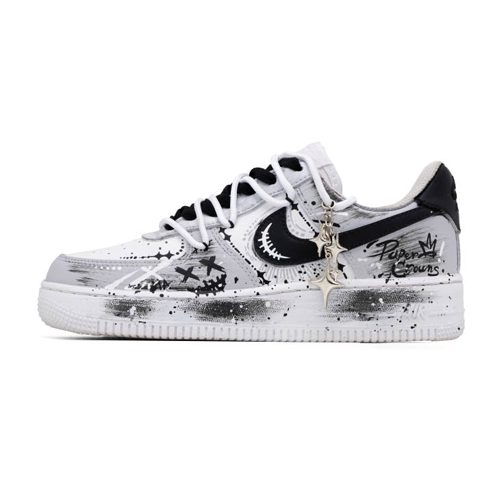 Nike Nike Air Force 1 Skateboard Shoes Unisex Low Top Black/Gray