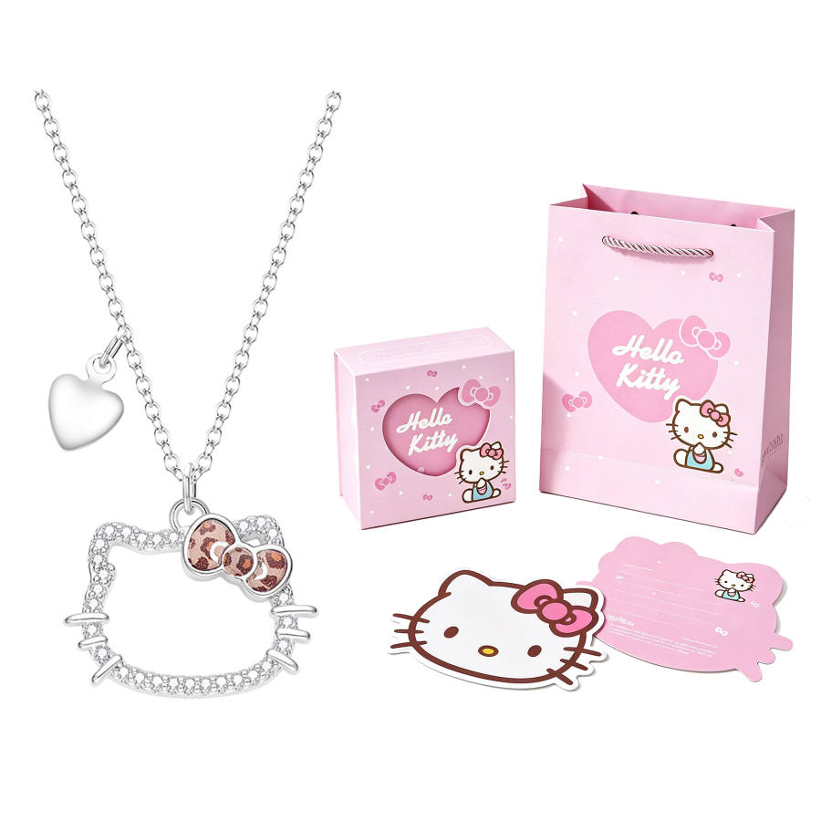 Sanrio X Hello Kitty Hello Kitty Artificial Gemstone Necklaces Women's