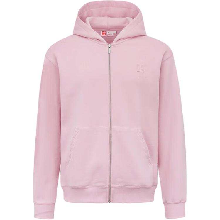 Li-Ning Li Ning Jackets Unisex Flower Branch Pink Hooded Non Detachable Moderate