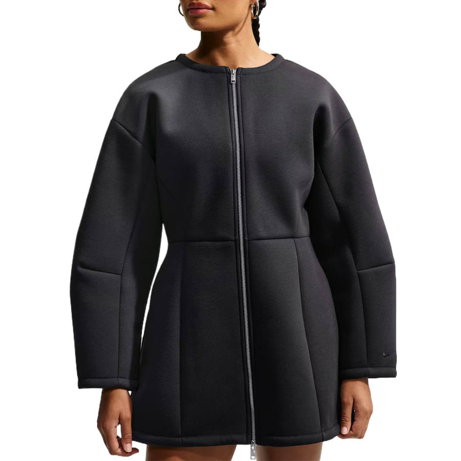 Nike Nike Long Sleeved Dresses Women's Black/Black Crew Neck Moderate