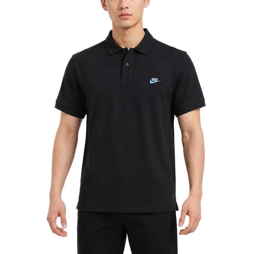 Nike Nike Club Polo Shirts Men's Black Polo Collar Moderate