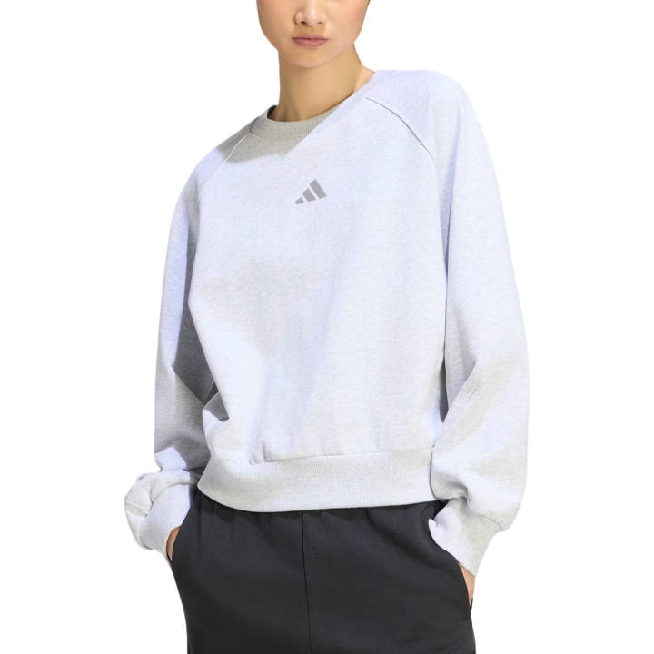 Adidas Adidas Sportswear Sweatshirts Women's Light Gray Heather Crew Neck Moderate