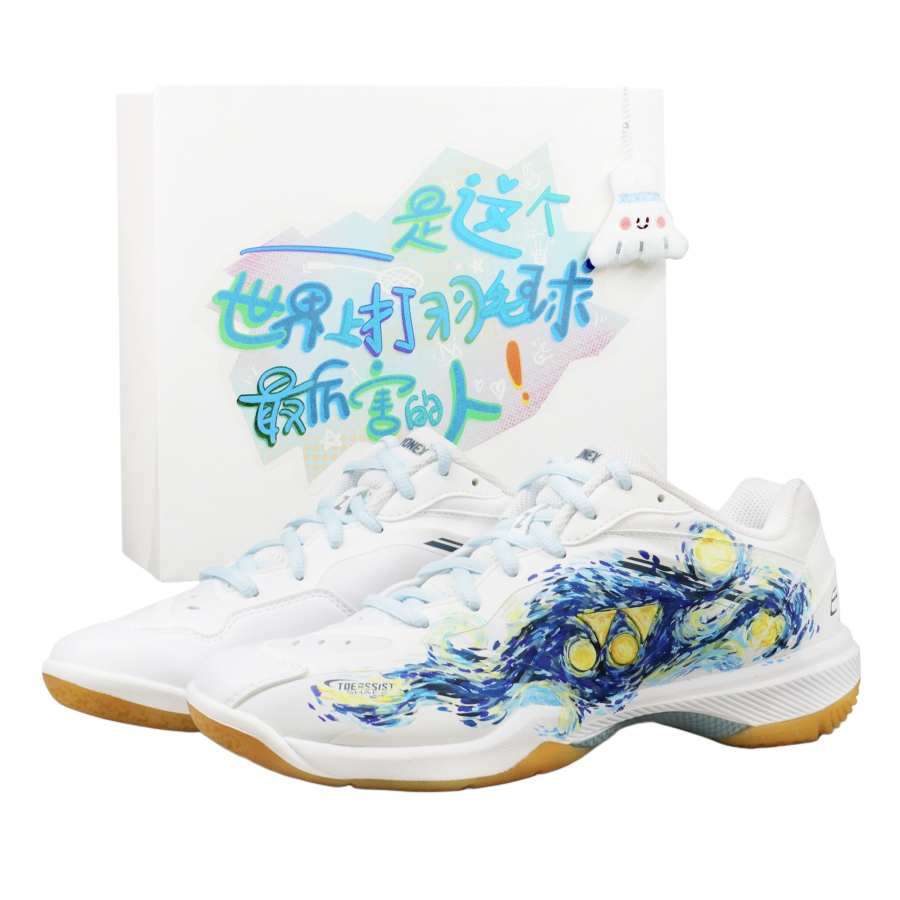 YONEX 65Z4 Badminton Shoes Unisex Low Top White/Blue