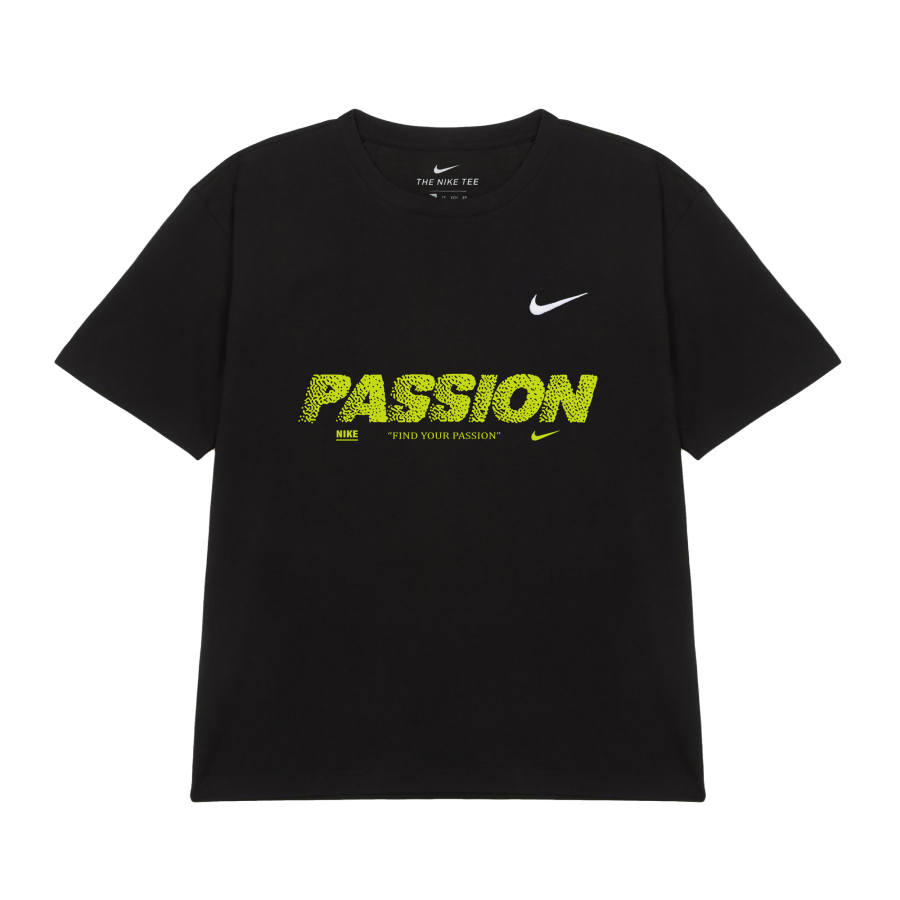 Nike Nike Sportswear T Shirts Unisex Neon Green Crew Neck Moderate Straight Fit