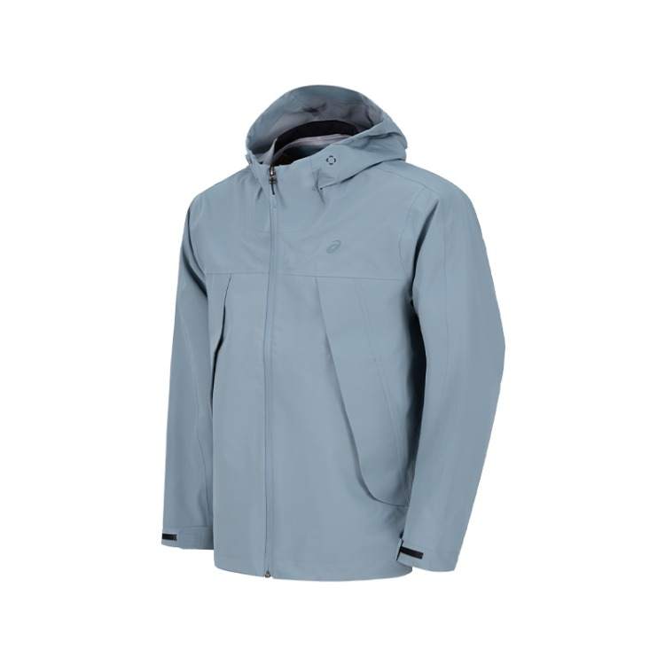 ASICS ASICS Jackets Men's Slate Blue Hooded Non Detachable Moderate