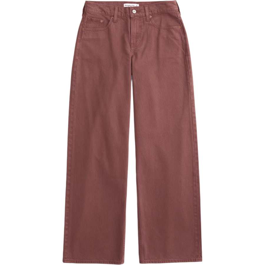 Abercrombie&Fitch Jeans Women's Red Brown Moderate