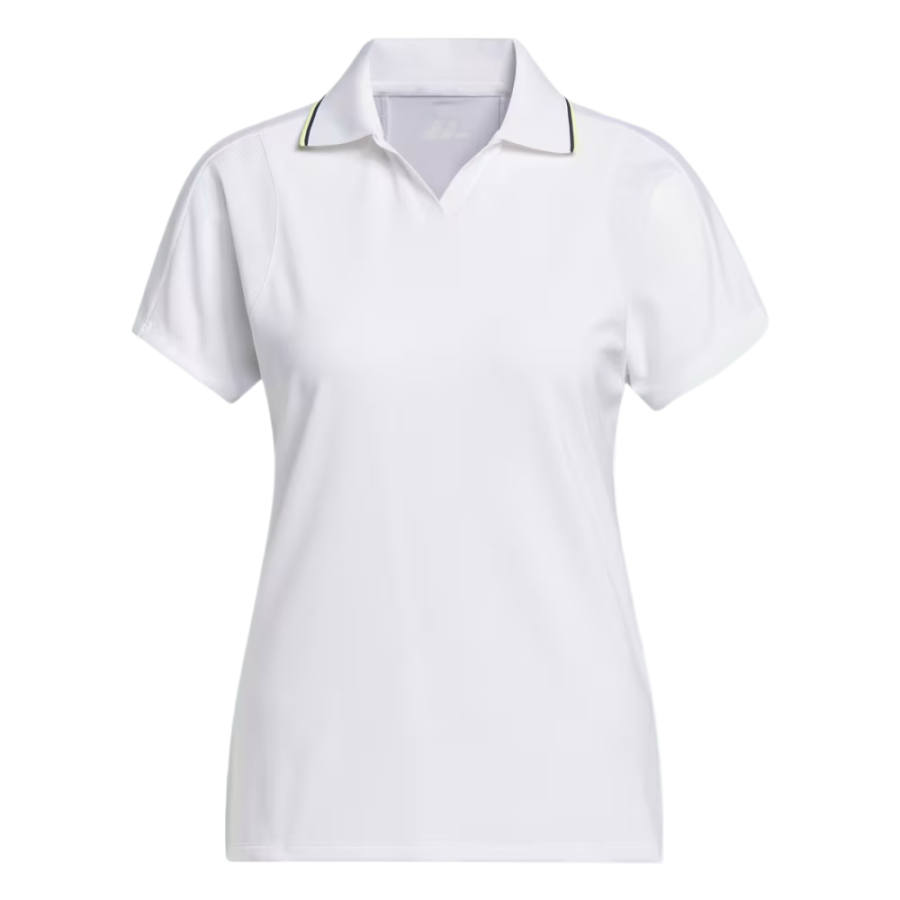 Adidas Adidas Ultimate365 Golf Clothing Women's White Polo Collar Moderate