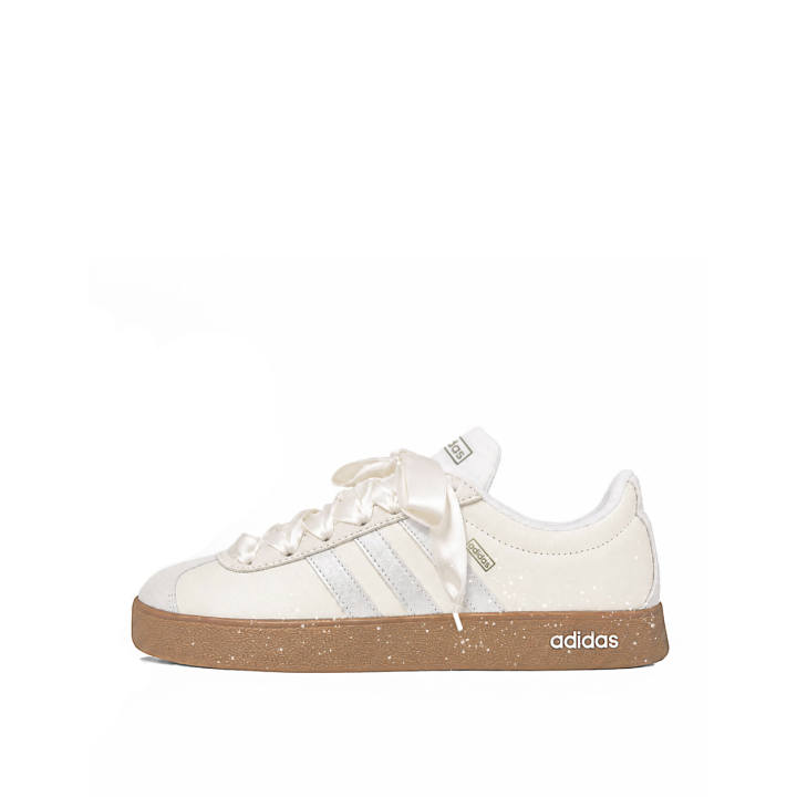Adidas Adidas VL Court German Army Trainers Unisex Low Top Silver