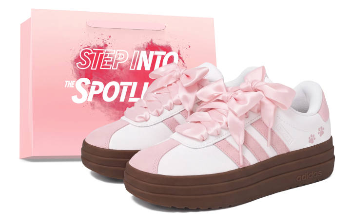 Adidas Adidas VL Court Bold German Army Trainers Women's Low Top Pink