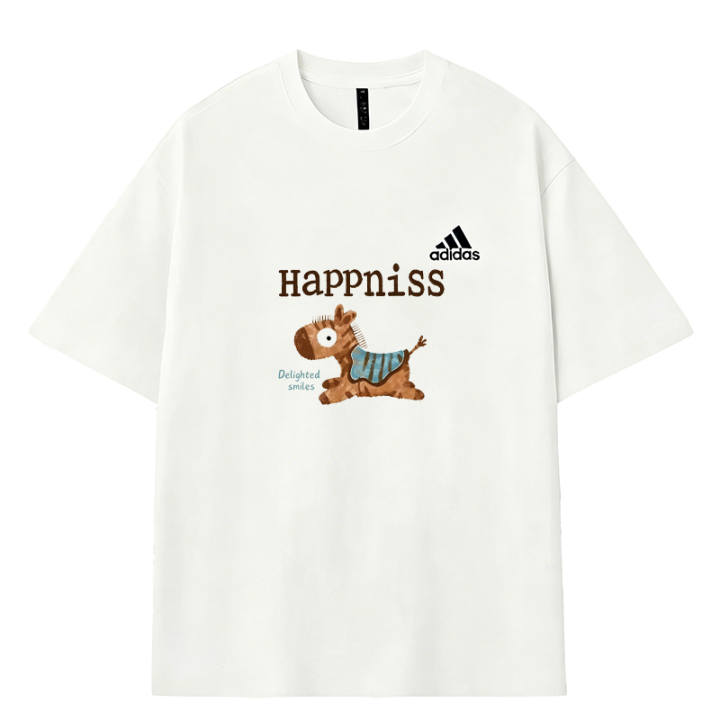 Adidas Adidas MUST HAVES T Shirts Men's White Crew Neck Moderate