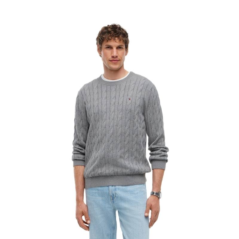 Tommy Hilfiger Knitwear Men's Gray P7D Crew Neck Moderate Other