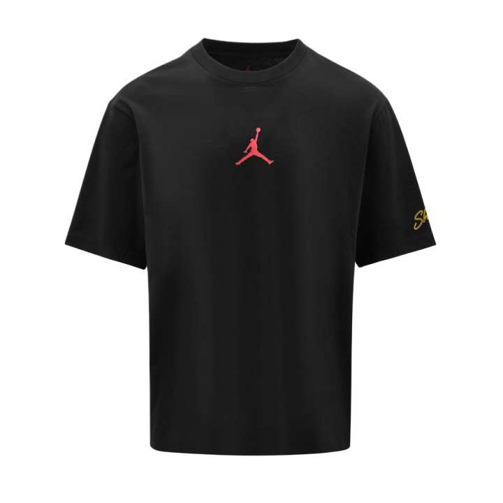 Jordan Jordan T Shirts Men's Black Crew Neck Moderate