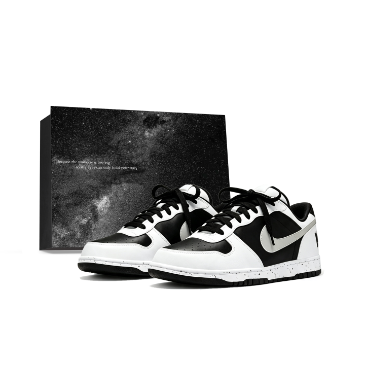 Nike Nike Big Skateboard Shoes Men's Low Top Black, White, Gray