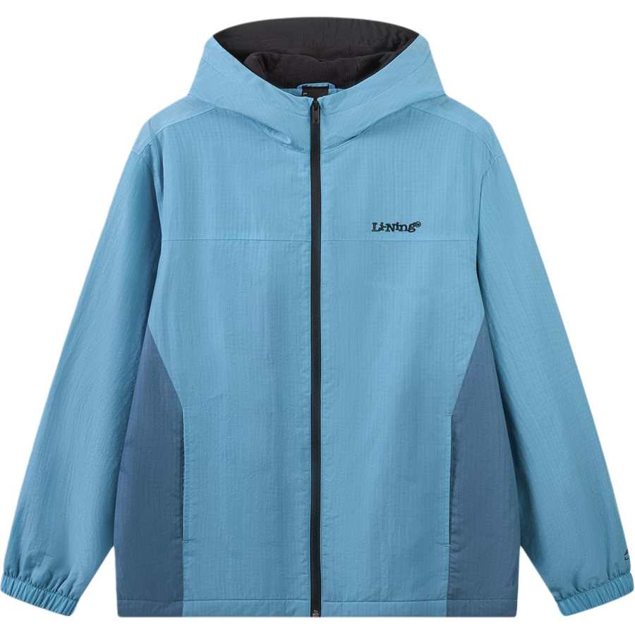 Li-Ning Li Ning Sports Life Collection Trench Coats Unisex Opals Blue Hooded Non Detachable Moderate