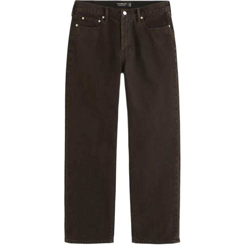 Abercrombie&Fitch Jeans Men's Brown Moderate Straight Fit Pants
