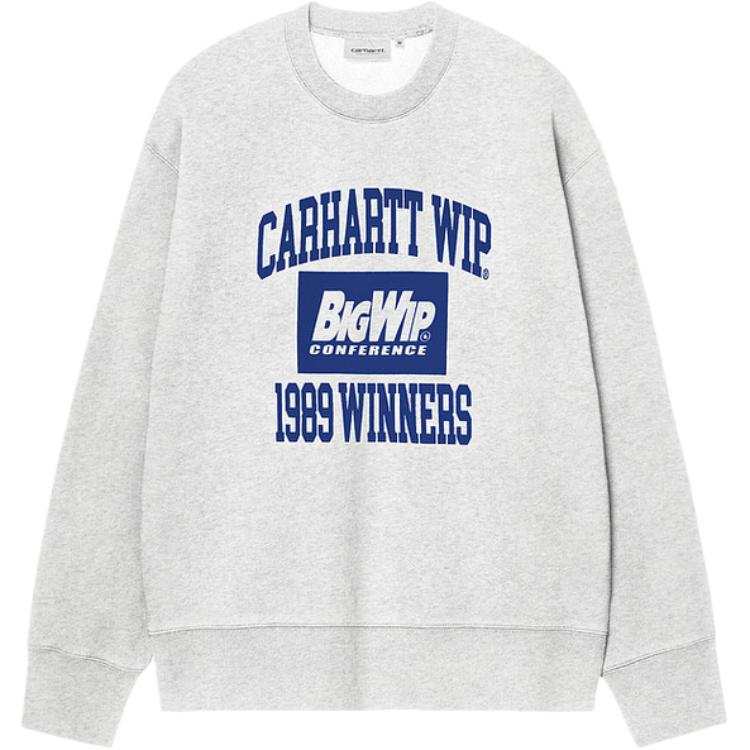 Carhartt WIP Sweatshirts Men's GY2/Gray Crew Neck Thickened Straight Fit