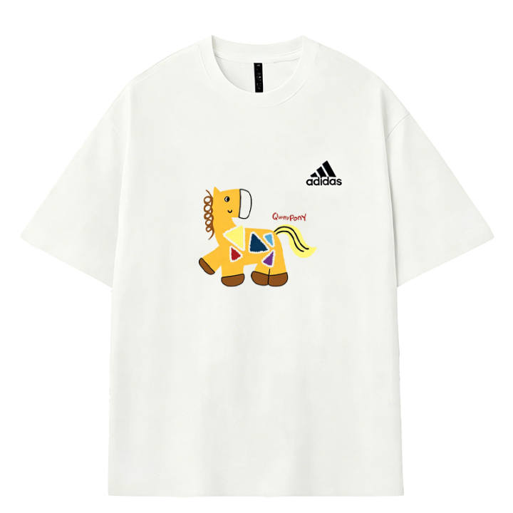Adidas Adidas MUST HAVES T Shirts Men's White Crew Neck Moderate