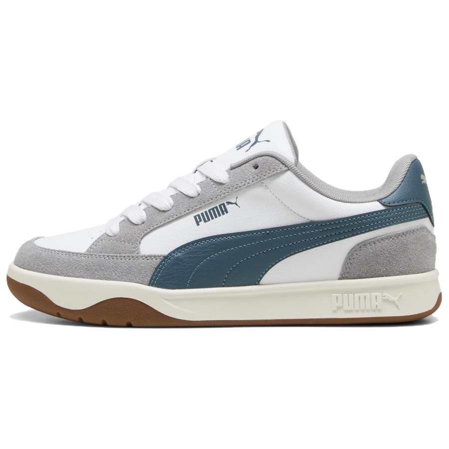 PUMA Park LT Skateboard Shoes Unisex Low Top White Blue