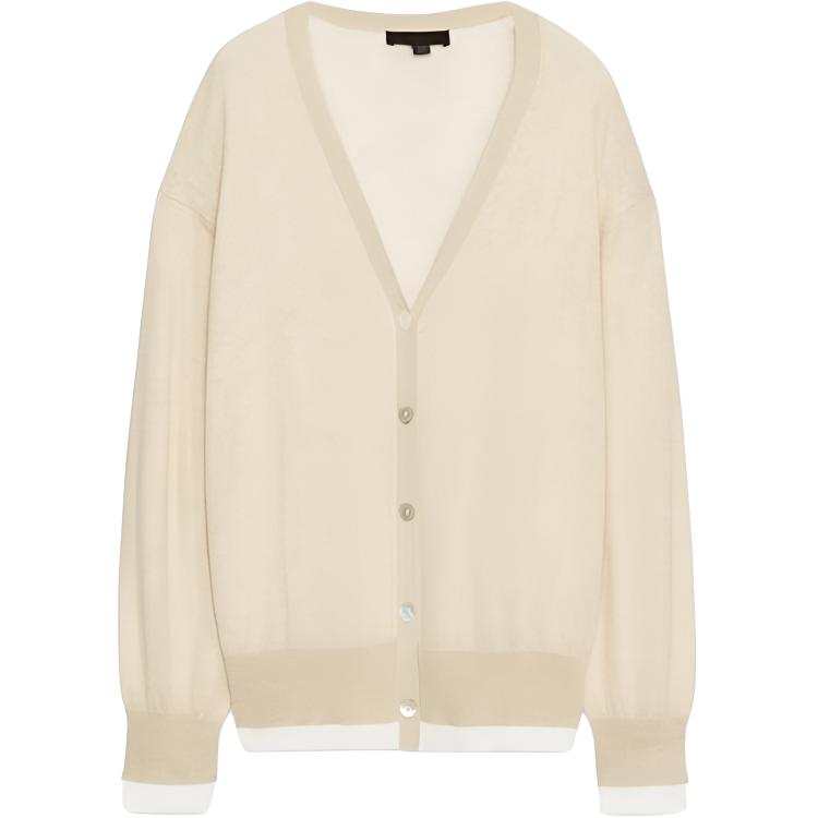 ZARA Knitwear Women's Sand V Neck Moderate