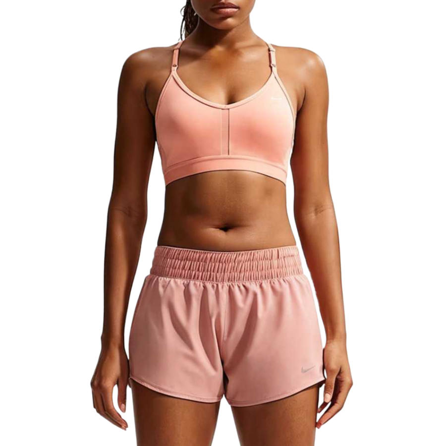 Nike Nike Indy Sports Underwear Women's Apricot Agate/Apricot Agate/Apricot Agate/White V Neck