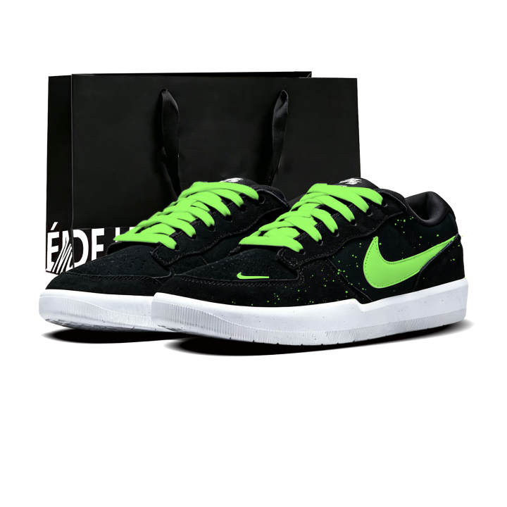 Nike Nike SB Force 58 Skateboard Shoes Unisex Low Top Neon Green