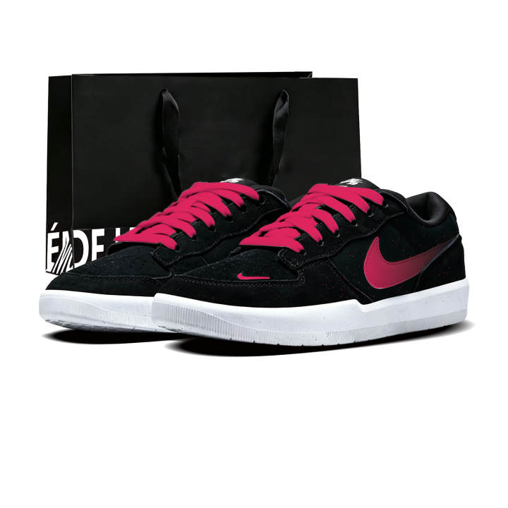 Nike Nike SB Force 58 Skateboard Shoes Unisex Low Top Rose Red