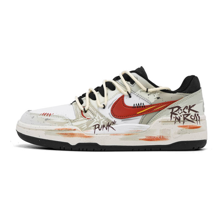 Nike Nike Full Force Skateboard Shoes Unisex Low Top White