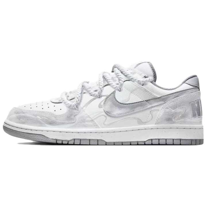 Nike Nike Big Skateboard Shoes Unisex Low Top Gray
