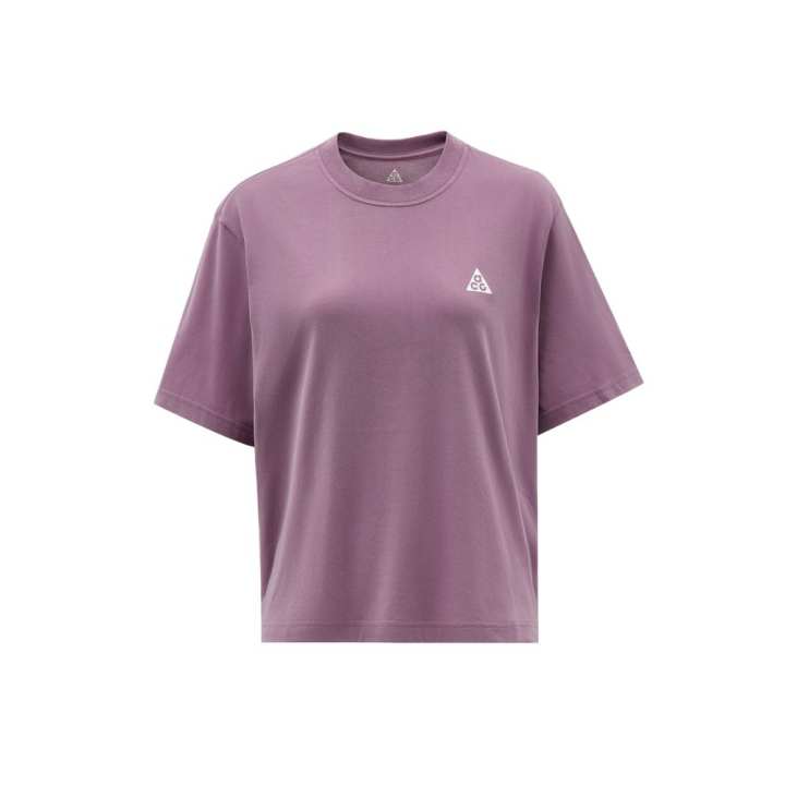 Nike Nike ACG T Shirts Women's Gray Purple Crew Neck