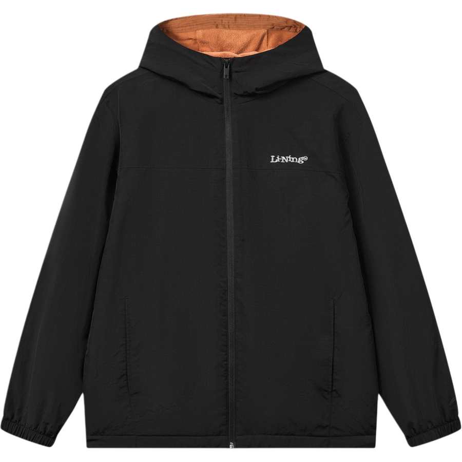 Li-Ning Li Ning Sports Life Collection Trench Coats Unisex Black Hooded Non Detachable Moderate