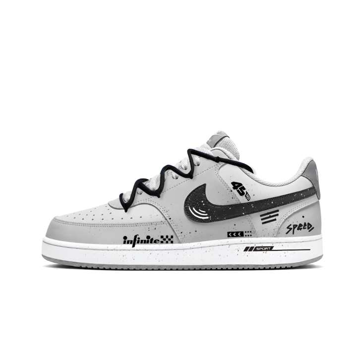 Nike Nike Court Vision Skateboard Shoes Men's Low Top Gray