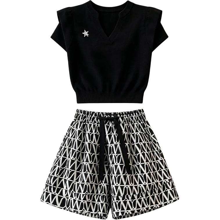 SIXUSICHOU Casual Suits Women's V Neck Moderate