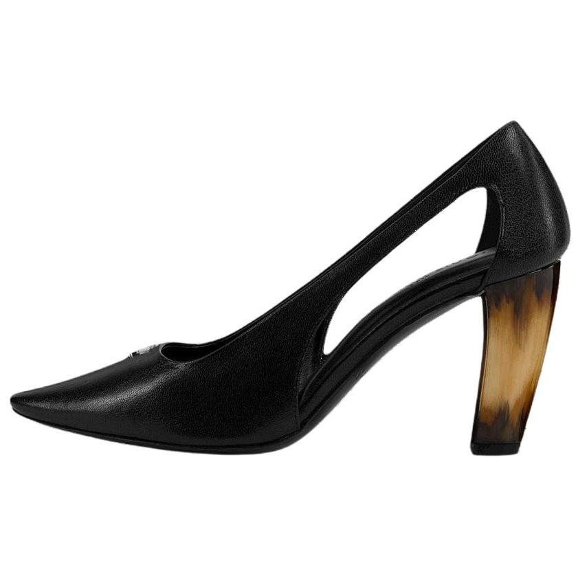 LOUIS VUITTON High Heels Women's Low Top Black