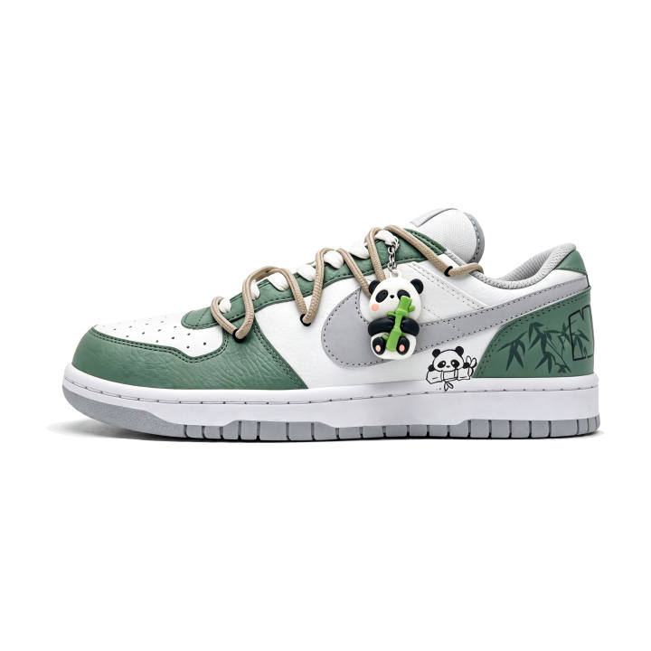 Nike Nike Big Skateboard Shoes Men's Low Top White Green